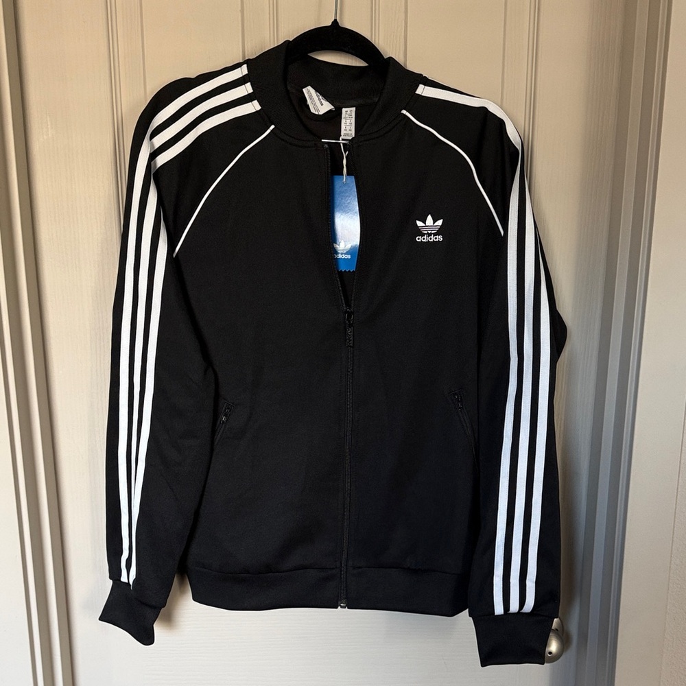 Adidas women’s Jacket with White Stripes